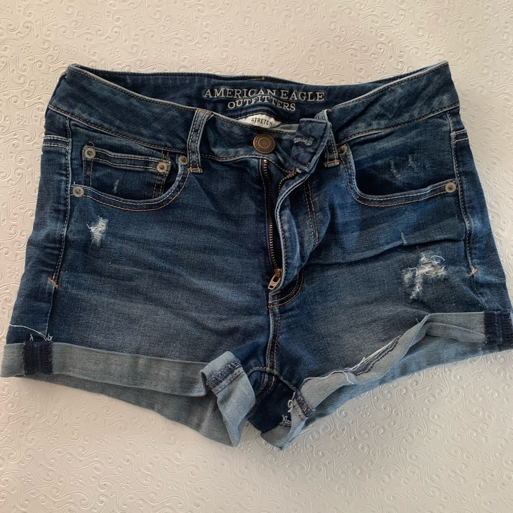 American eagle jean shorts size 8